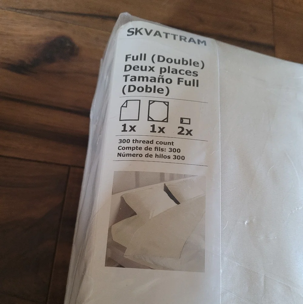 IKEA‎ - SKVATTRAM Cream Full Sheet Set